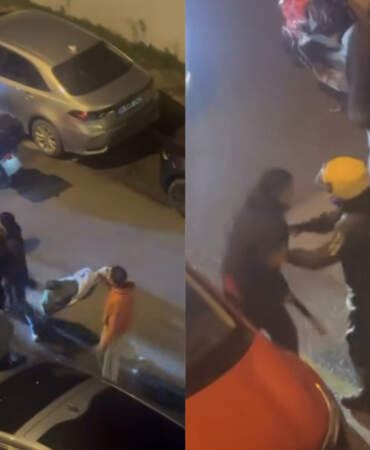 Üsküdar’da yol tartışması kavgaya dönüştü: O anlar kamerada