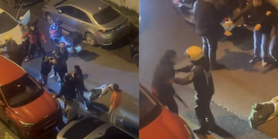 Üsküdar’da yol tartışması kavgaya dönüştü: O anlar kamerada