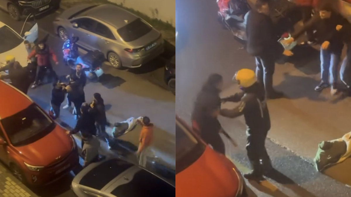 Üsküdar’da yol tartışması kavgaya dönüştü: O anlar kamerada