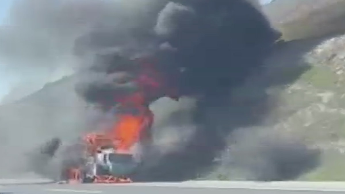 Kuzey Marmara Otoyolu’nda tır yangını: İtfaiye müdahale etti