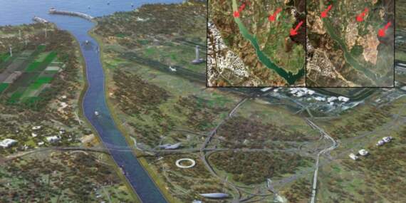 Uydu görüntüleri ortaya çıktı: Kanal İstanbul güzergahında bir yılda inanılmaz betonlaşma