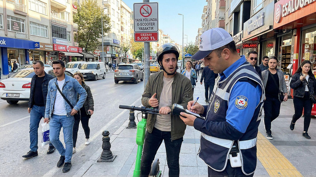 Yaya yolu ve kaldırımda e-scooter sürmek yasak mı, cezası ne kadar? Anında 5.000 TL ceza kesiliyor