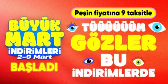 Hepsiburada’da mart indirimleri başladı