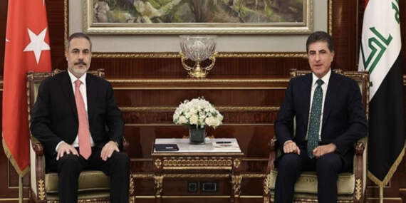 Bakan Fidan Barzani ile görüştü