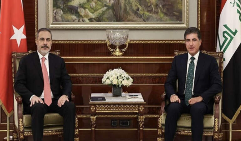 Bakan Fidan Barzani ile görüştü