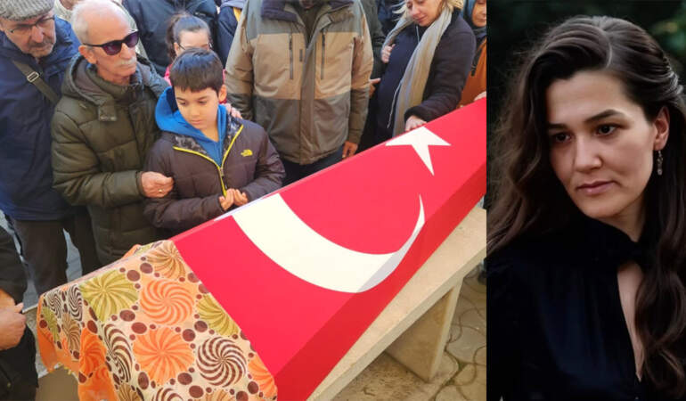 Fatma Nur öğretmen son yolculuğuna uğurlandı: Oğlu tabutuna sarıldı