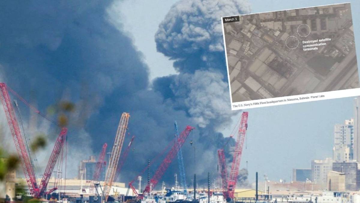 Körfez’de Amerikan enkazı: Uydu Görüntüleri İran’ın verdiği hasarı ortaya koydu