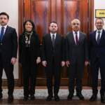 Bakan Gürlek, DEM Partili Pervin Buldan ve Mithat Sancar ile görüştü