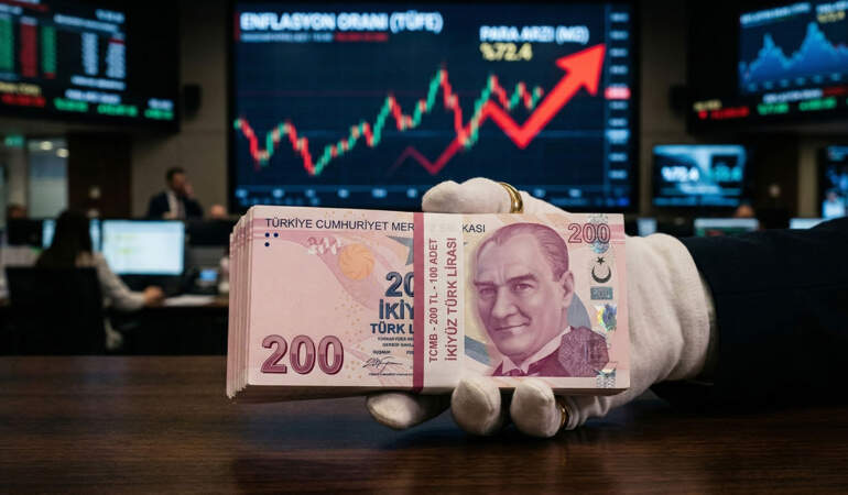 Tedavüldeki 200 TL banknot sayısı kaç? En büyük banknotun payı nedir? Tedavüldeki banknotların yarısından fazlası 200 TL