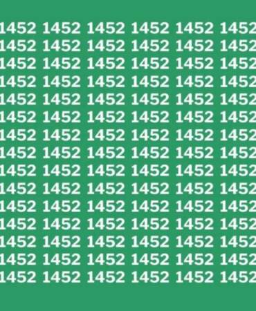 Görsel yeteneklerinizi sergileyin: ‘1452’ arasında ‘1462’yi sadece 20 saniyede bulabilir misiniz?