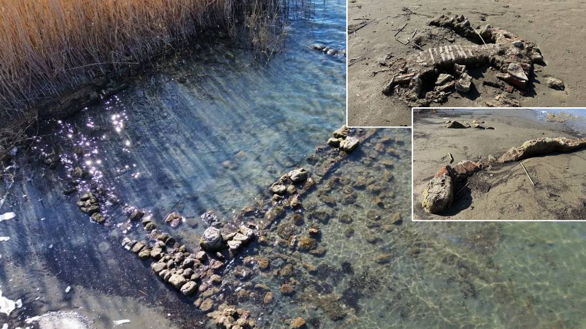 İznik’te tarihi yapılar gün ışığına çıktı: Sular çekildi, antik kalıntılar görüldü