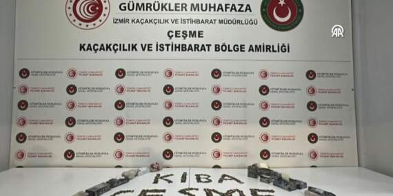 Çeşme Limanı’nda tarihi eser operasyonu: 7 bin 550 parça ele geçirildi