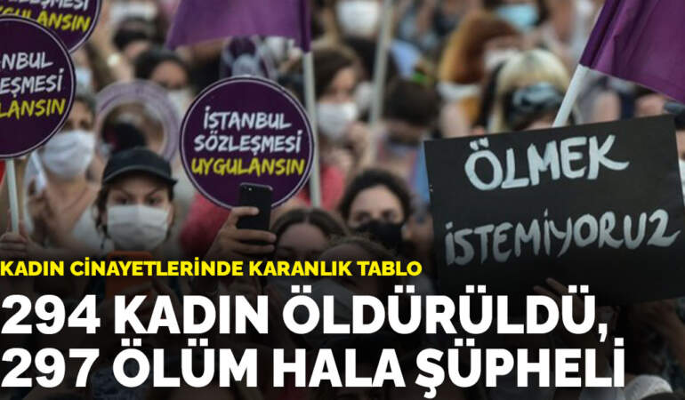 Kadın cinayetlerinde karanlık tablo: 294 kadın öldürüldü, 297 ölüm hala şüpheli