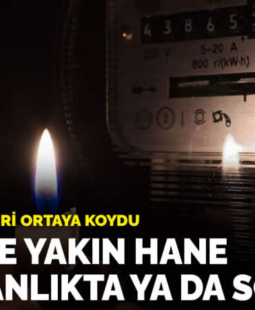 Bakanlık verileri ortaya koydu: 238 bine yakın hane ya karanlıkta ya da soğukta