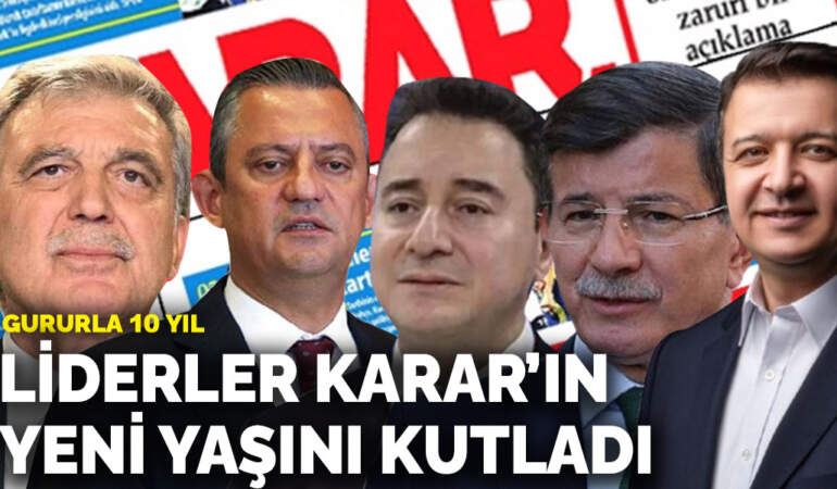 Gururla 10 yıl: Liderler ANKARAGÜNDEM’ın yeni yaşını kutladı