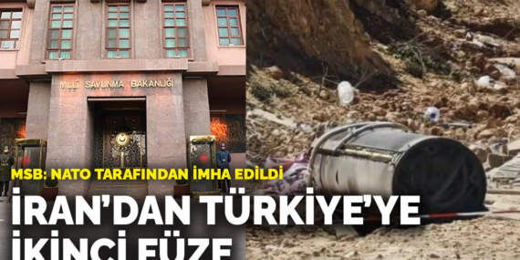 MSB duyurdu: İran’dan Türkiye’ye ikinci füze