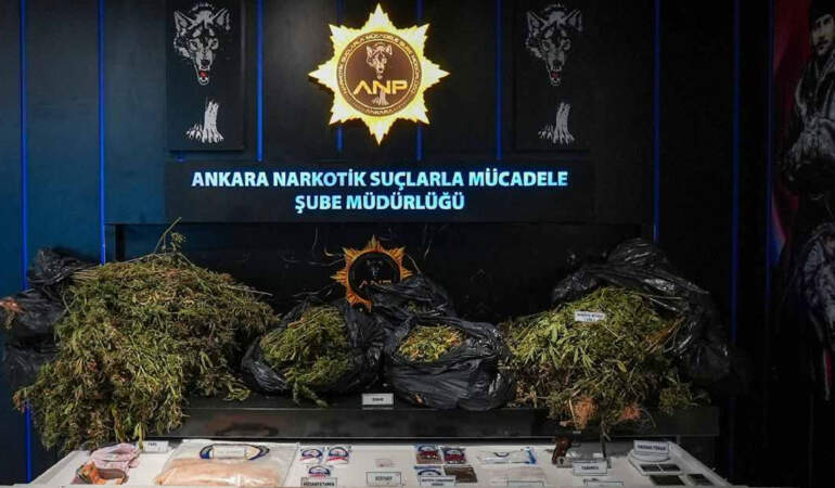 Ankara’da uyuşturucu operasyonu: 34 tutuklama