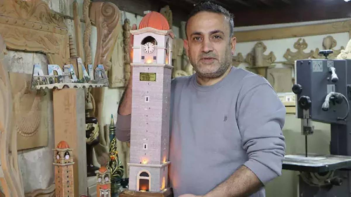 İç savaştan kaçtı Türkiye’ye yerleşti! Ahşaplar onun elinde hayat buluyor, sanatını konuşturuyor