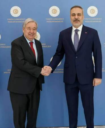 Dışişleri Bakanı Hakan Fidan, BM Genel Sekreteri Guterres ile görüştü