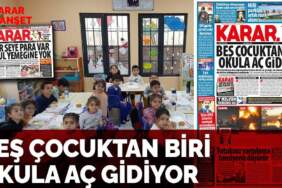 Beş çocuktan biri okula aç gidiyor