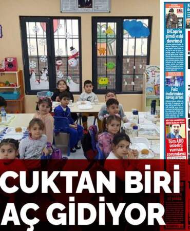 Beş çocuktan biri okula aç gidiyor