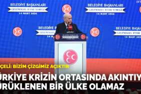 Bahçeli: Bizim çizgimiz açıktır: Türkiye krizin ortasında akıntıya sürüklenen bir ülke olamaz