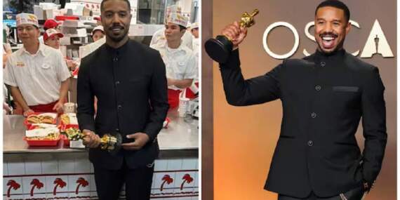 Oscar’ı elinde tuttu sevinci ilginç oldu! Soluğu burgerci de aldı