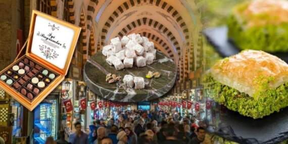 Eminönü’nde bayram mesaisi: Bir dilim fıstıklı baklava 80 lira