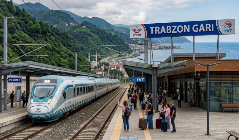 Ankara Trabzon hızlı tren hattı ne zaman açılacak, durakları neler? Samsun Sarp demiryolu nereden geçecek? Sahile dev ulaşım ağı