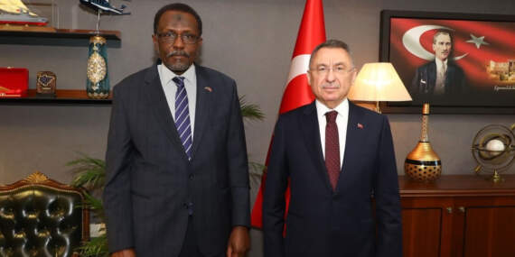 Fuat Oktay, Sudan’ın Ankara Büyükelçisi ile görüştü