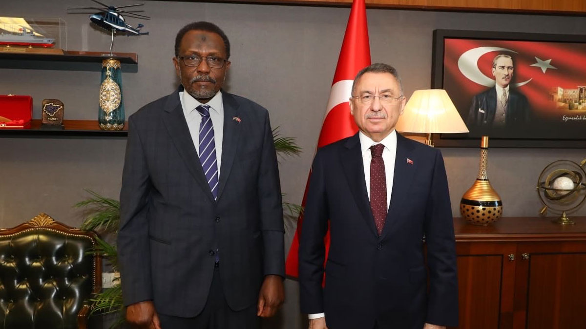 Fuat Oktay, Sudan’ın Ankara Büyükelçisi ile görüştü