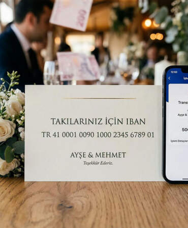 Düğünde takı yerine IBAN olur mu? Düğün takısı için IBAN vermek ayıp mı? Düğünlerde nakit yerine IBAN dönemi