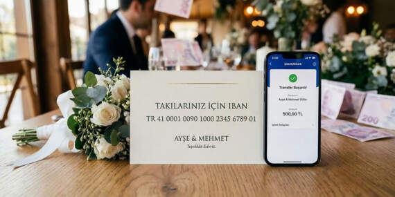 Düğünde takı yerine IBAN olur mu? Düğün takısı için IBAN vermek ayıp mı? Düğünlerde nakit yerine IBAN dönemi