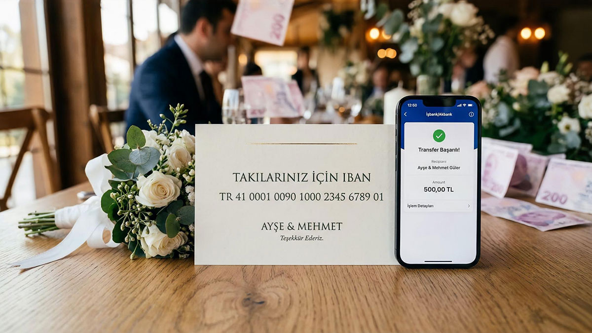 Düğünde takı yerine IBAN olur mu? Düğün takısı için IBAN vermek ayıp mı? Düğünlerde nakit yerine IBAN dönemi