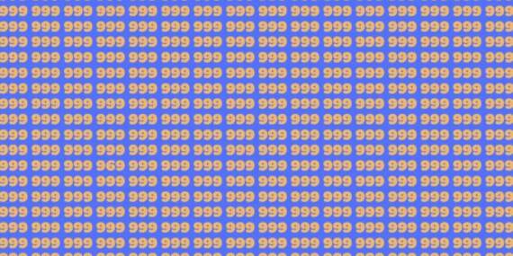 Dedektif bakışınızı test edin: 999 rakamının arasında gizlenmiş 969’u 20 saniyede bulabilecek misiniz?