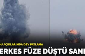Ordu açıklarında dev patlama: Herkes füze düştü sandı