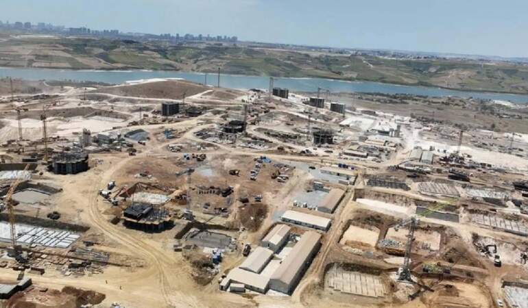 Kanal İstanbul güzergâhında inşaat yoğunlaştı: Sazlıdere betonlaştı