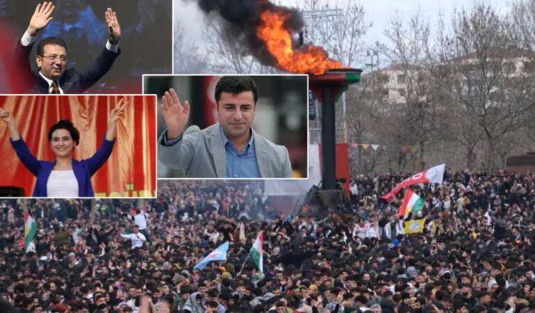 İstanbul’daki Nevruz kutlamalarında İmamoğlu, Demirtaş ve Yüksekdağ mesajı: 2026’da barış meşalesini yakacağız