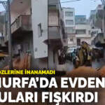 Görenler gözlerine inanamadı: Şanlıurfa’da evden sel suları fışkırdı