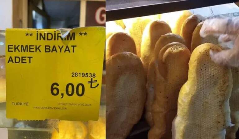 Ankara’da 6 liraya satılan bayat ekmek için uzun kuyruk oluştu