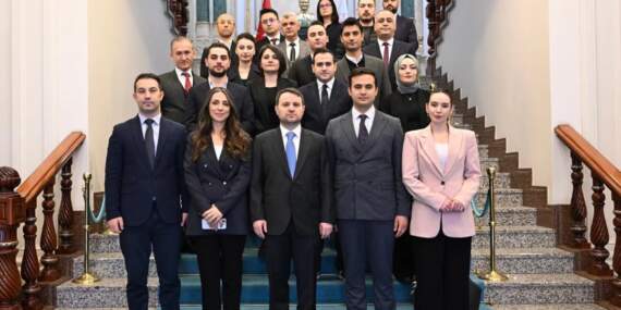 Gürlek, yargı muhabirleriyle bayramlaştı