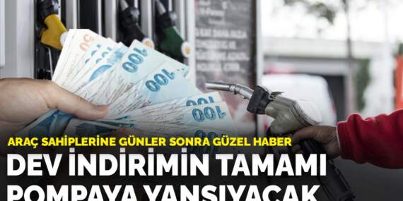 Araç sahiplerine günler sonra güzel haber: Dev indirimin tamamı pompaya yansıyacak