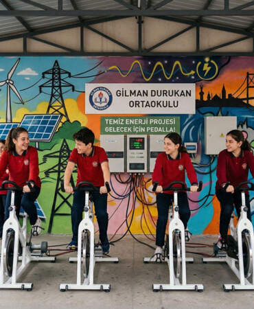 Bisikletle elektrik nasıl üretilir? Hangi okulda öğrenciler bisiklet sürerek enerji üretiyor? Öğrenciler elektrik santrali gibi çalışıyor