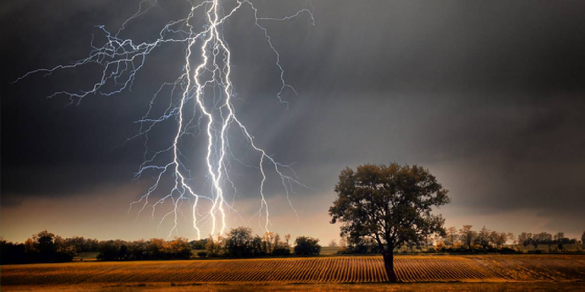 Bu anı milyonda bir yakalayabilirsiniz! Yıldırım düşmesinin en zarif anı…
