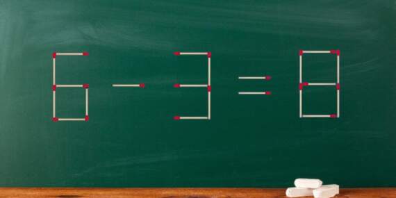 Bu matematik bulmacasını çözebilir misin? Doğru cevabı bulmak için 10 saniye içinde sadece 1 kibrit çöpünü hareket ettir!