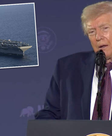 Trump ilk kez itiraf etti: “İran 100 füzeyle vurdu” dedi gözler dev uçak gemisine çevrildi