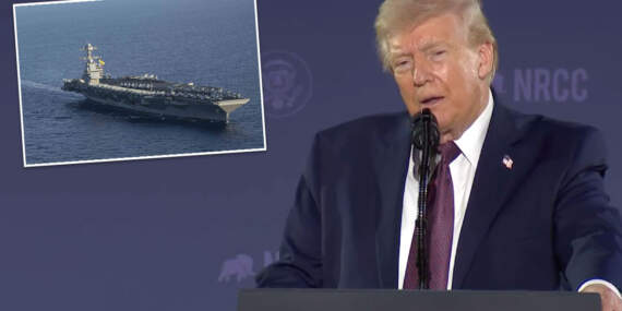 Trump ilk kez itiraf etti: “İran 100 füzeyle vurdu” dedi gözler dev uçak gemisine çevrildi