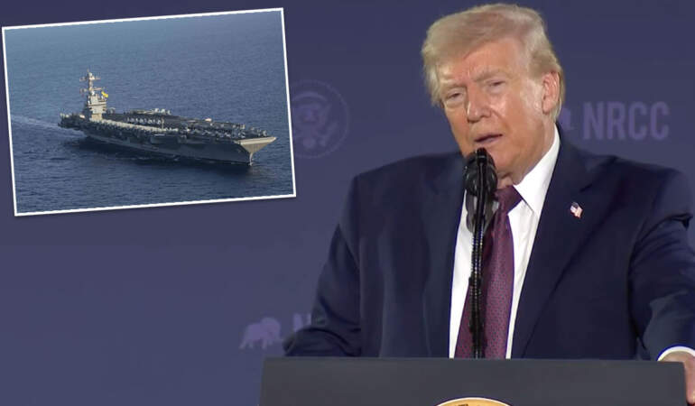 Trump ilk kez itiraf etti: “İran 100 füzeyle vurdu” dedi gözler dev uçak gemisine çevrildi