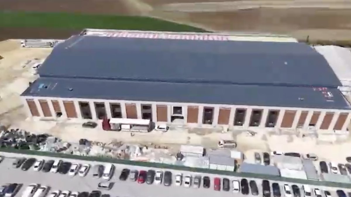 İBB yargılaması için özel hazırlık: Silivri’deki dev duruşma salonu havadan görüntülendi