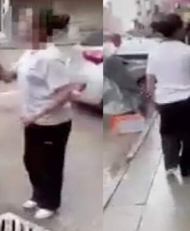 Akranını saçından tutup yere yatırdı ve ayağıyla yüzüne bastı! ‘Benim olana göz dikersen…’